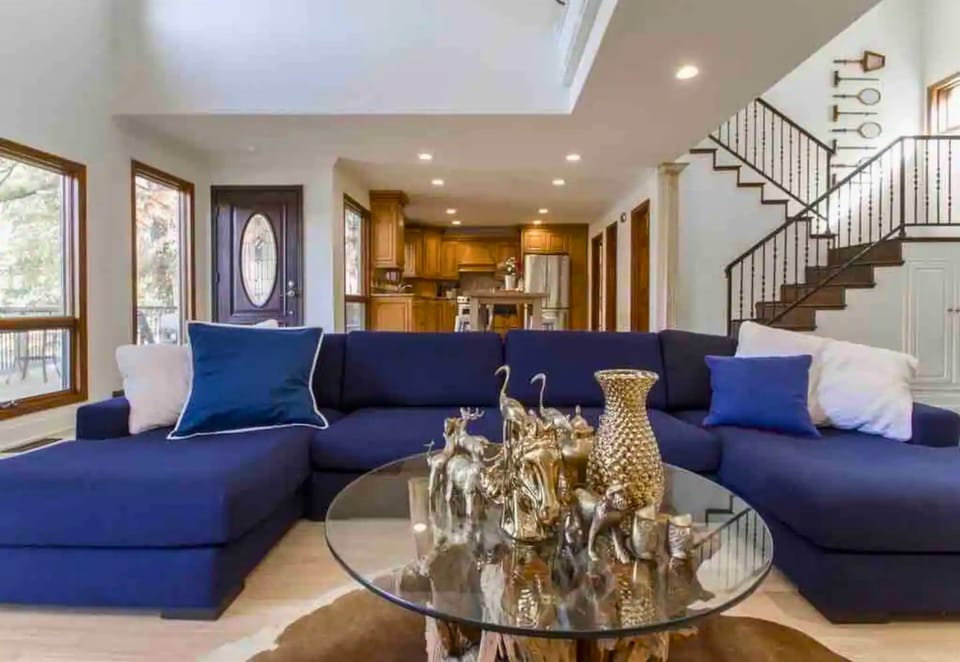 Camp Blue Bird has Hints of Blue Throughout the Home all Chosen and Designed Specifically to Make your Stay Special and Unique.