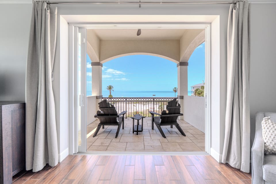 Front Row Views of Fort Myers Beach from your Primary Suite