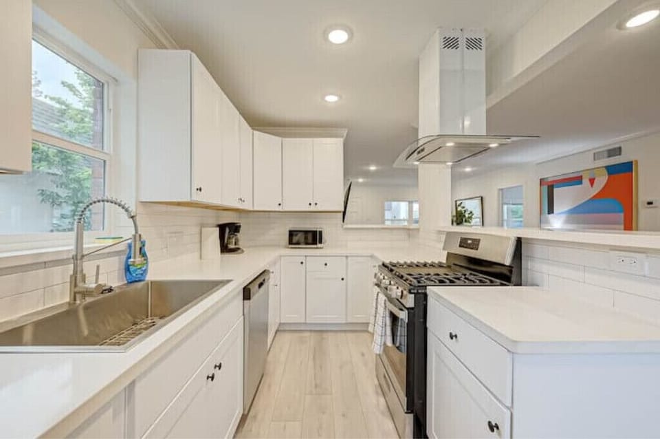 Kitchen. All new stainless steel appliances as of Spring 2023.