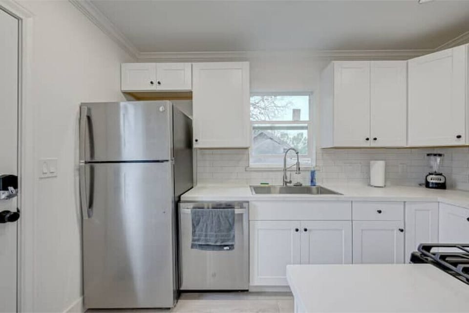 Kitchen. All new stainless steel appliances as of Spring 2023.