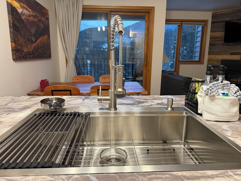 Here are the views from the kitchen.