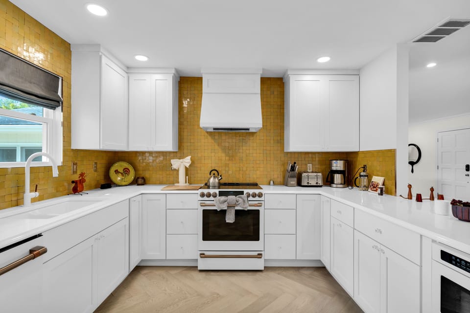 Newly renovated kitchen with all new GE Cafe appliances