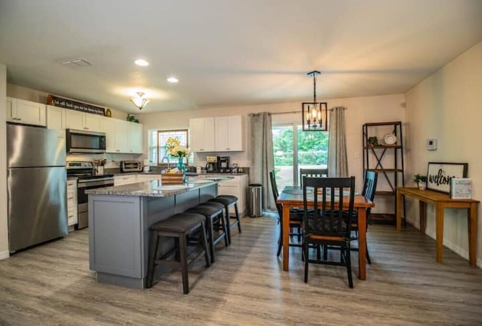 Dining Room and Bar. Guidebook. Back patio access