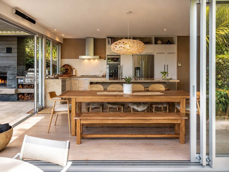 Open Plan Dining and Kitchen with Outdoor Living