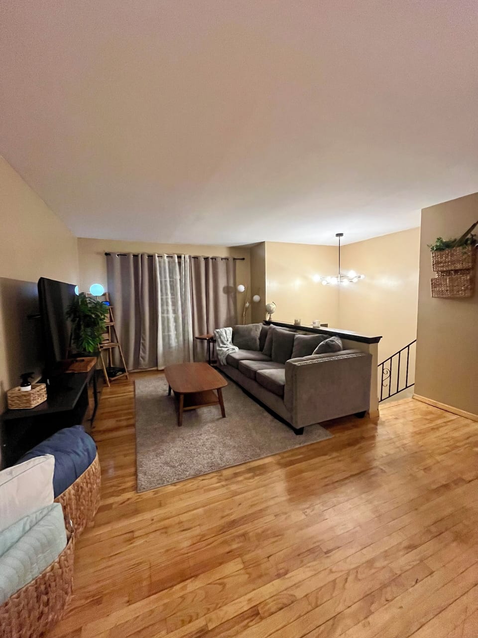 Simple comfortable dining space perfect for meals, work, or planning your day.