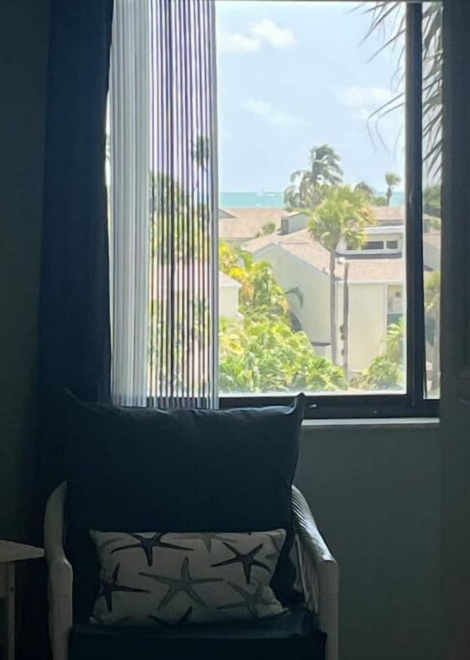 Blue ocean view from main master bedroom!