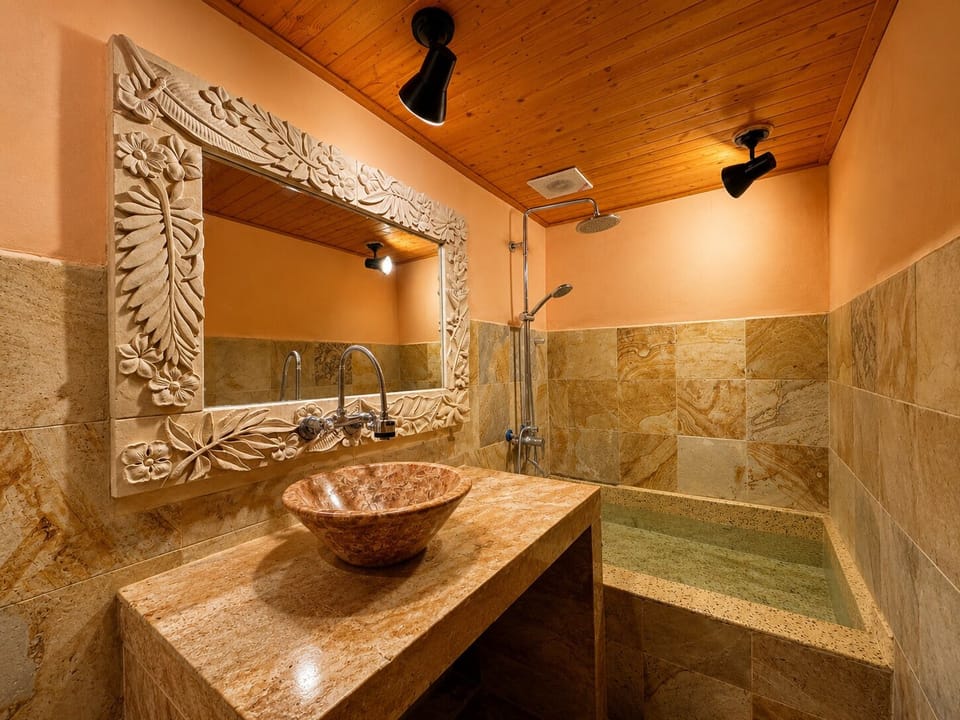 Two Bedroom with Private Garden & Pool (6Adult) | Bathroom shower