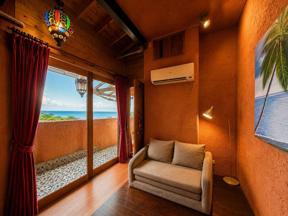 Two Bedroom Suite with Ocean View & Living Room | Living area | TV