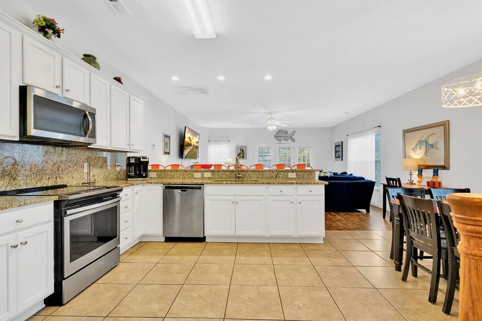 Kitchen into Living Area