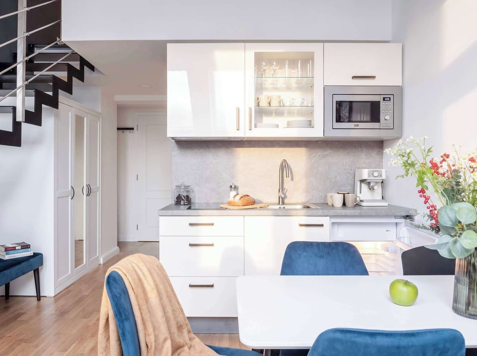 Fully equipped kitchen with everything you need for basic cooking - please, see the list of amenities