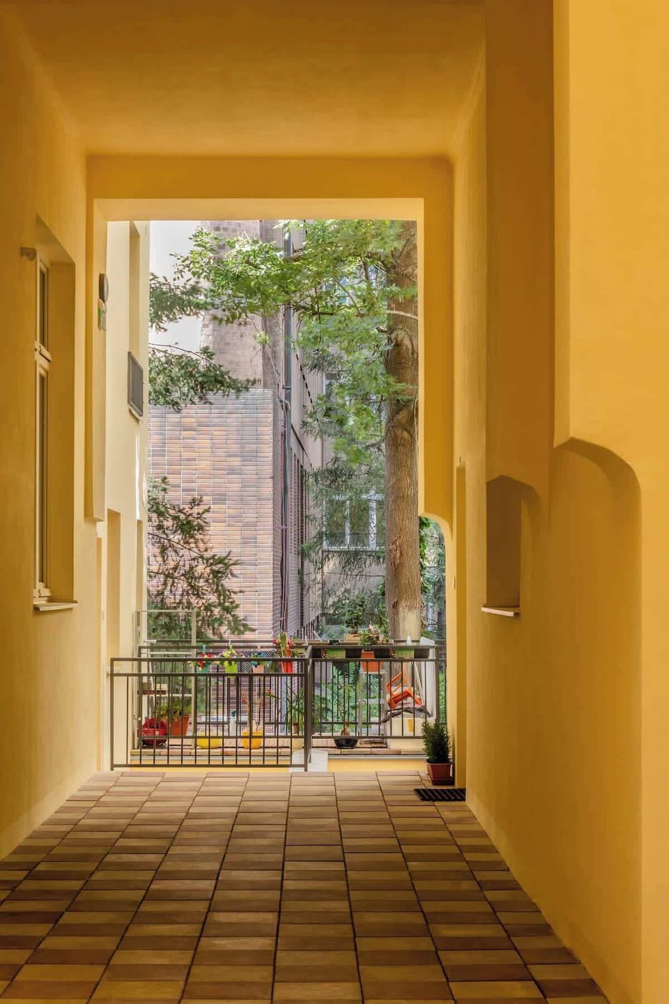 Entrance to the building