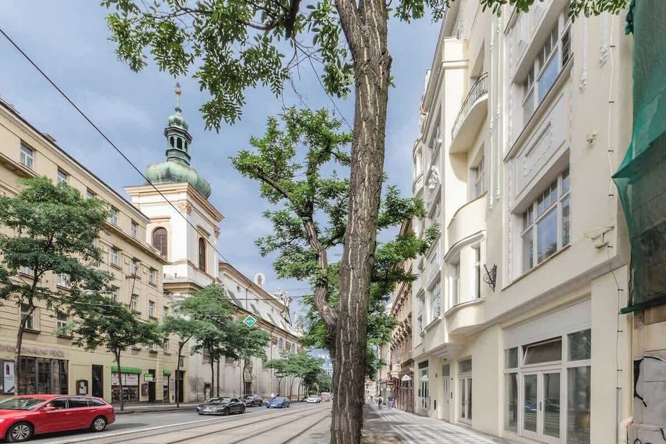 The street where the apartment is located