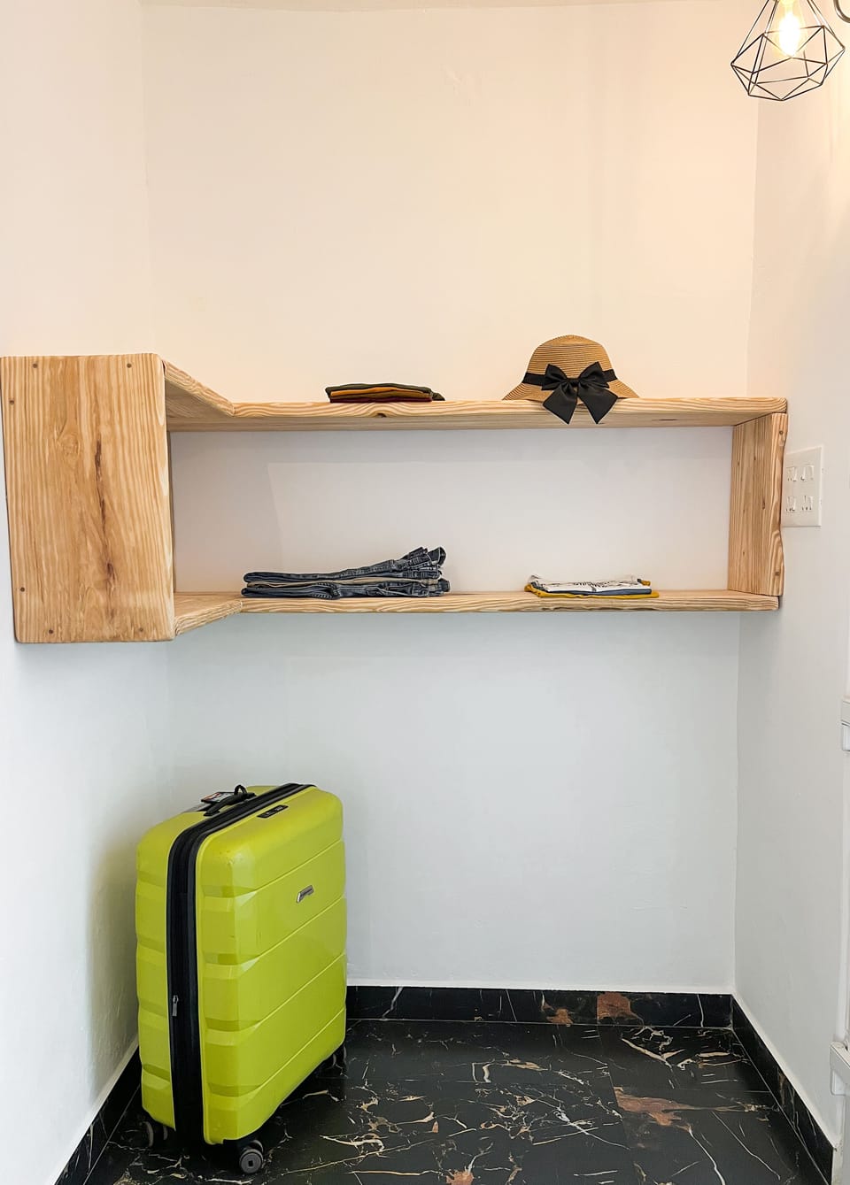 Wooden handmade shelves