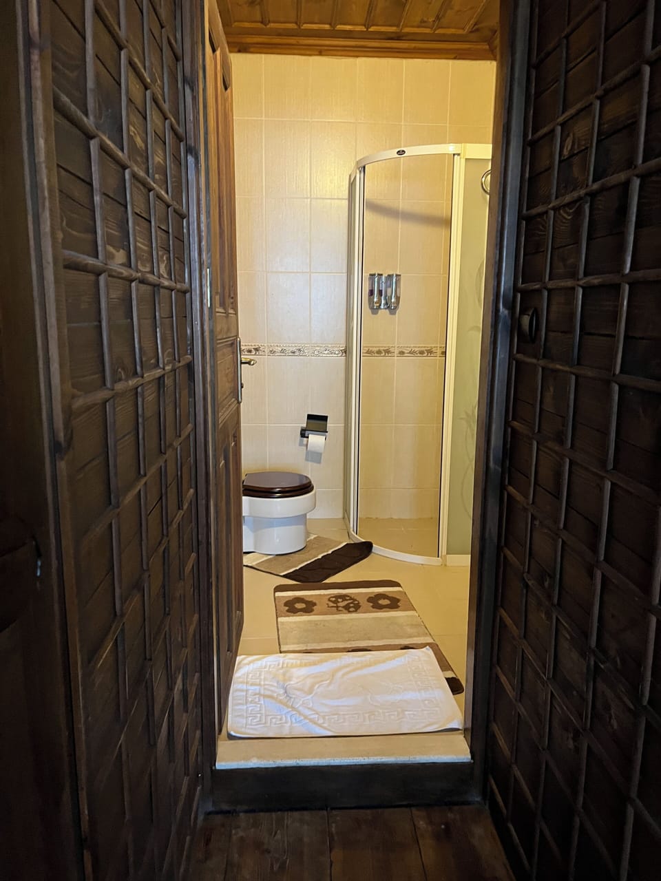 Deluxe Double or Twin Room, Multiple Beds | Bathroom | Hair dryer, towels, soap, shampoo