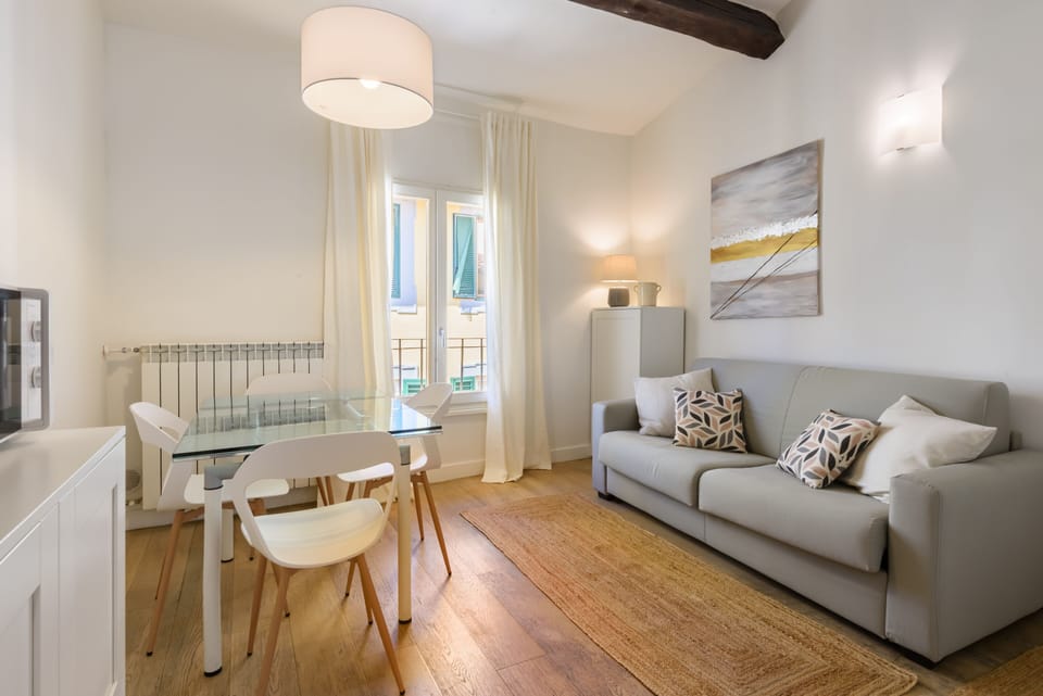 Deluxe Apartment | Living area | 40-inch flat-screen TV with digital channels