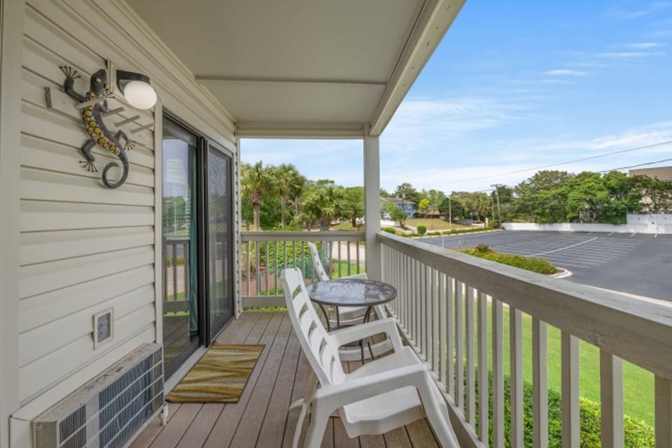 Have your morning coffee listening to the ocean.