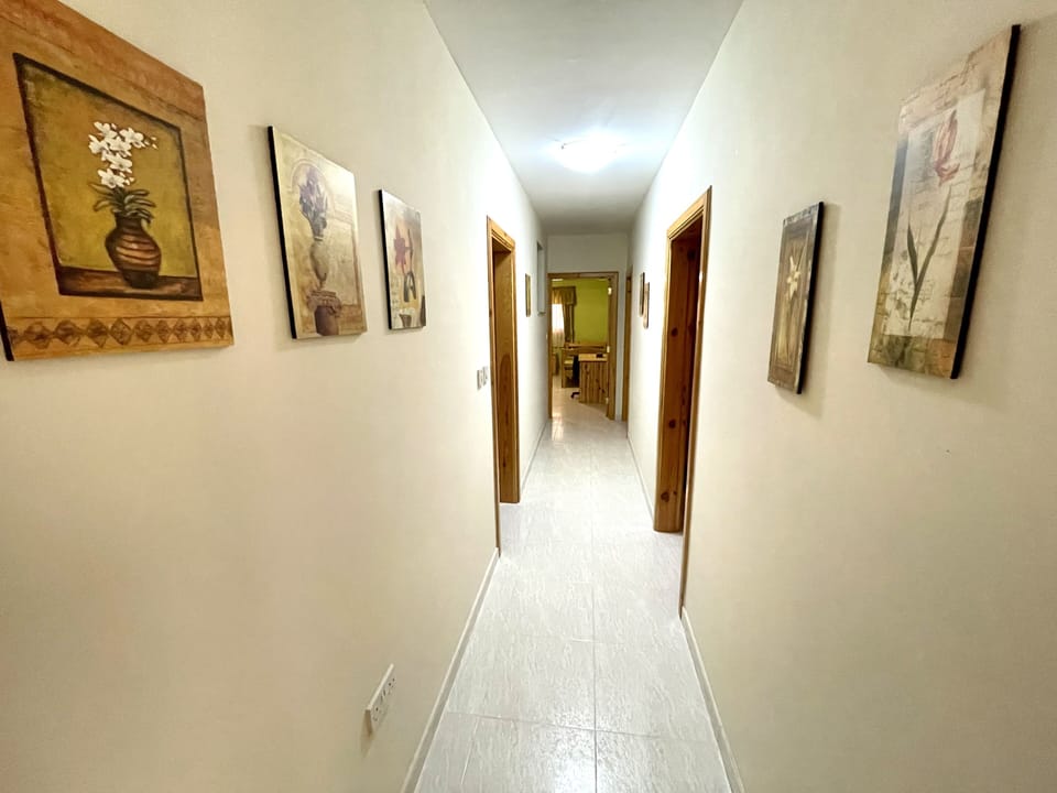 Corridor from living quarters leading to sleeping area