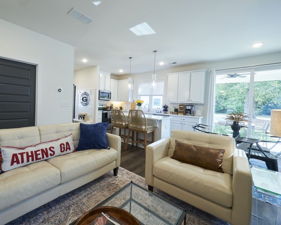 Luxury meets comfort in this light, airy living room.