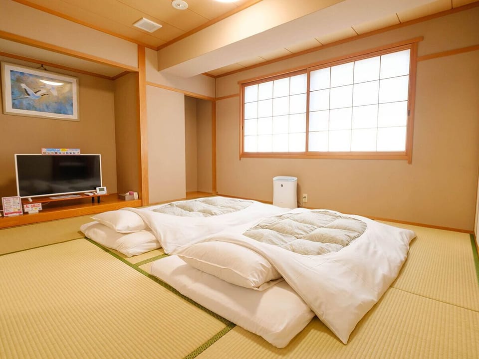 Japanese Style Room (6+8 Tatami-mats), Non Smokng | Desk, iron/ironing board (on request), WiFi (free), bed sheets