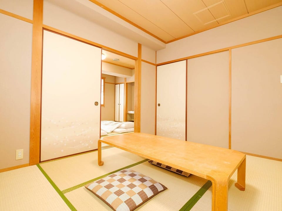 Japanese Style Room (6+8 Tatami-mats), Non Smokng | Desk, iron/ironing board (on request), WiFi (free), bed sheets
