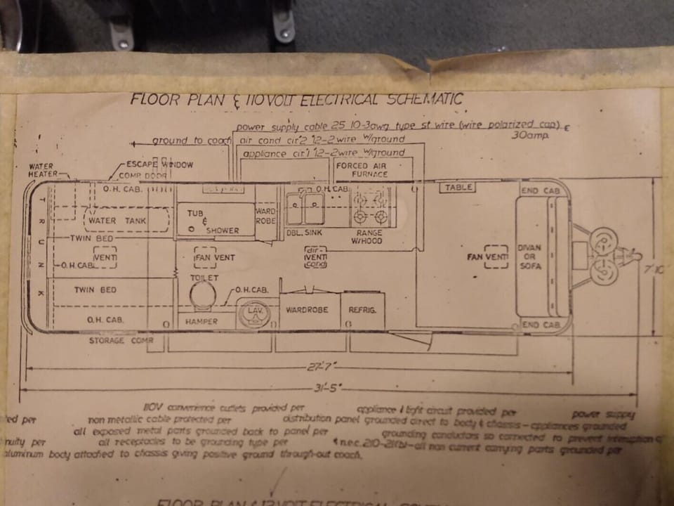 Basic Floor Plan of Camper