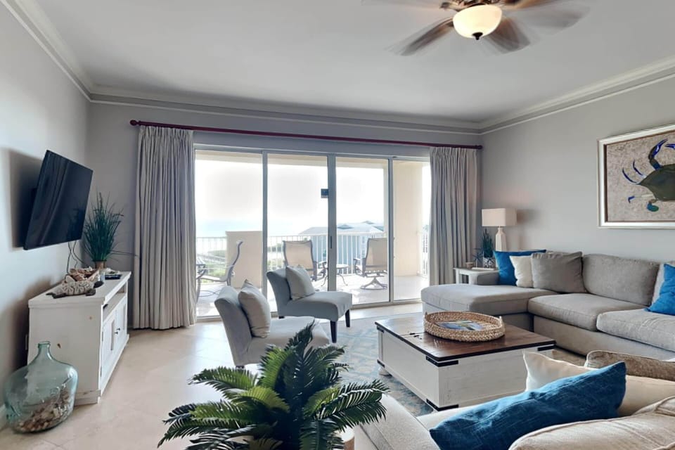 Condo, Multiple Beds, Balcony, Ocean View (#401 - No Pets Allowed) | Living area | TV
