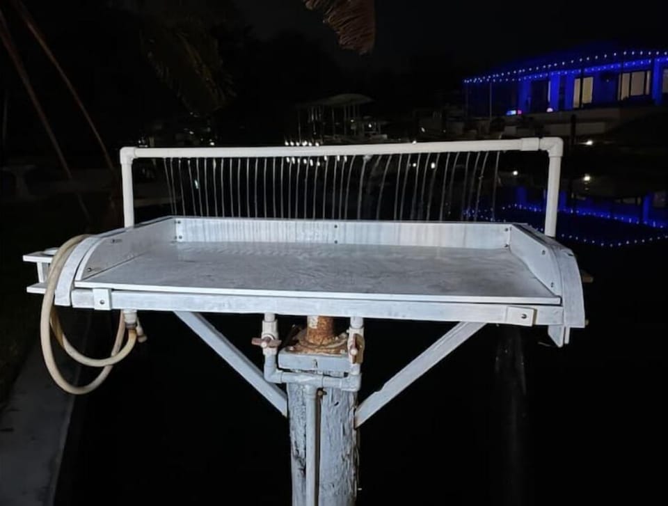 Fish cleaning station