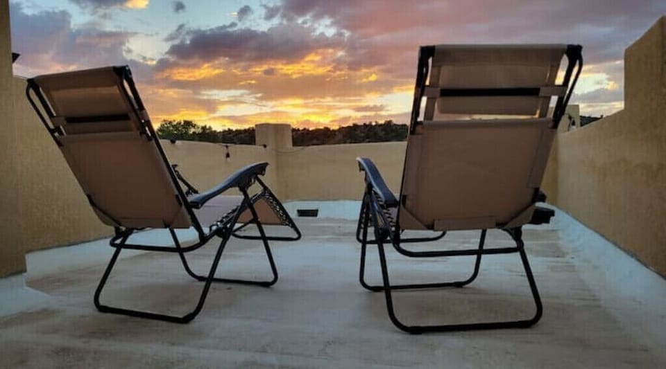 Balcony known for fresh air, sunsets and amazing starry nights. 