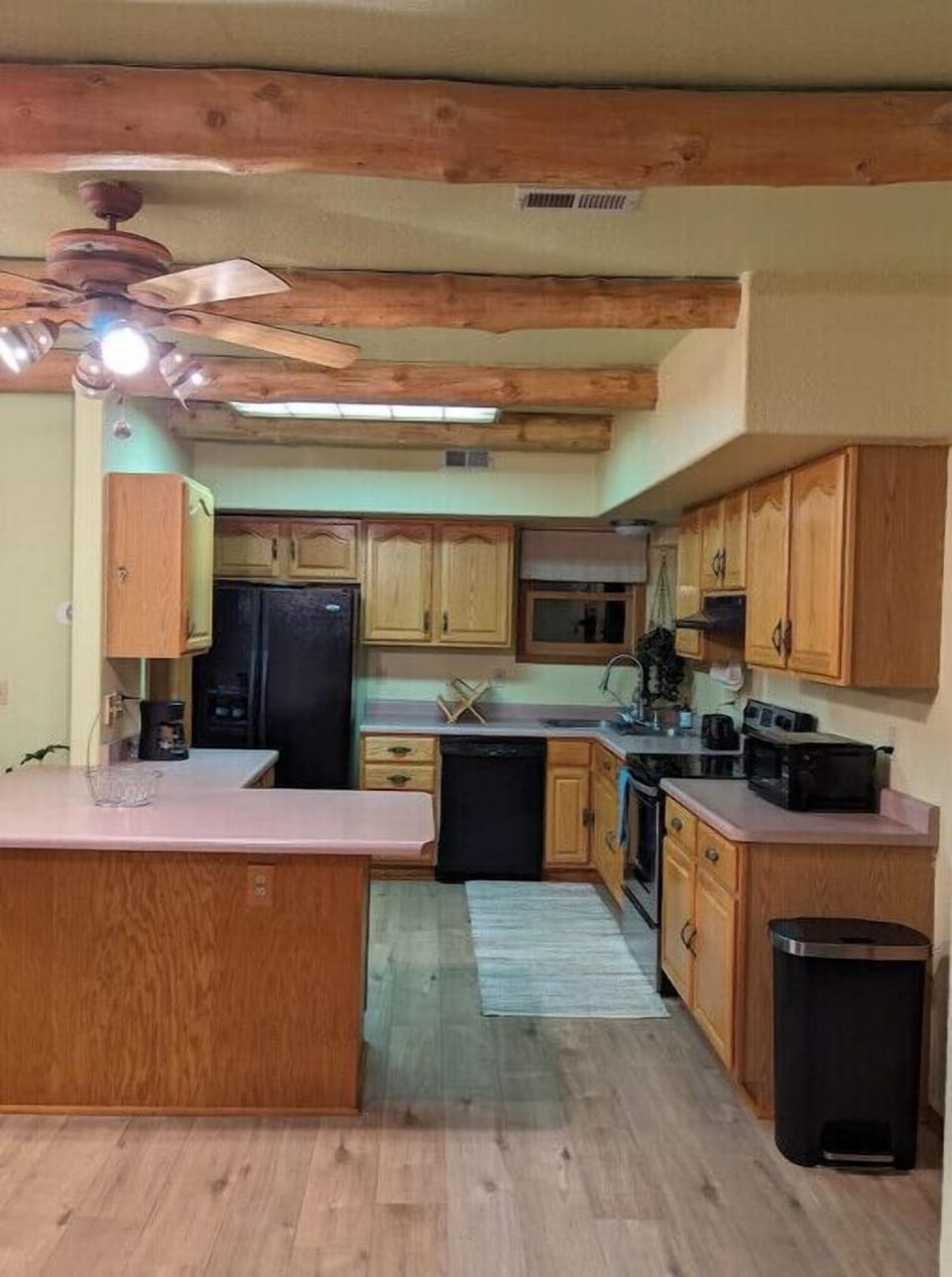 Fully equipped and open kitchen