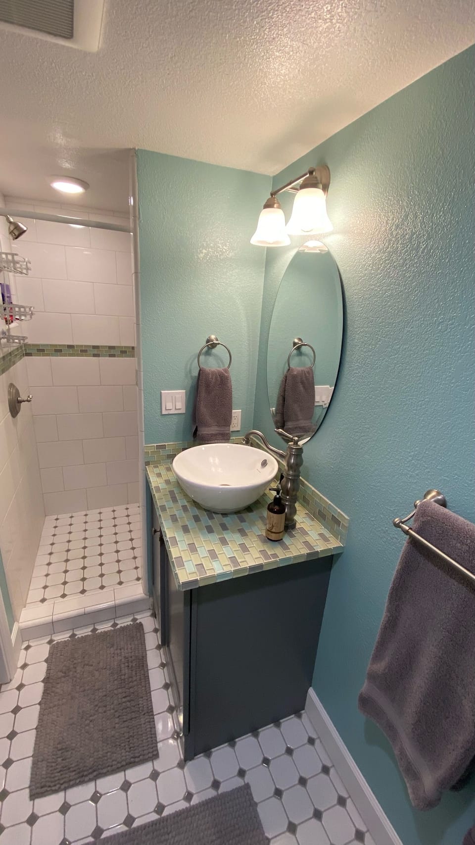 Full Bathroom.  Shower and toilet