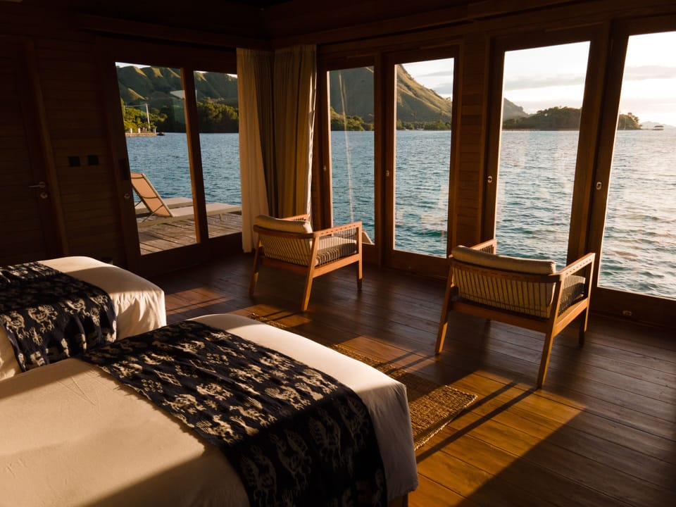 Deluxe Twin Sea Suite, Overwater | Egyptian cotton sheets, premium bedding, down comforters