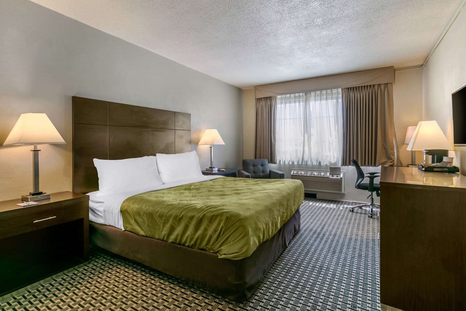 Standard Room, 1 King Bed, Non Smoking | In-room safe, desk, soundproofing, cribs/infant beds