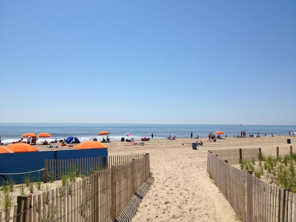 On the beach