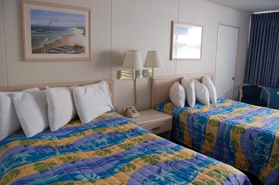 Classic Double Room, 2 Double Beds, Non Smoking, City View | In-room safe, desk, free WiFi, bed sheets