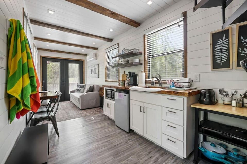 Double stack living area and kitchen