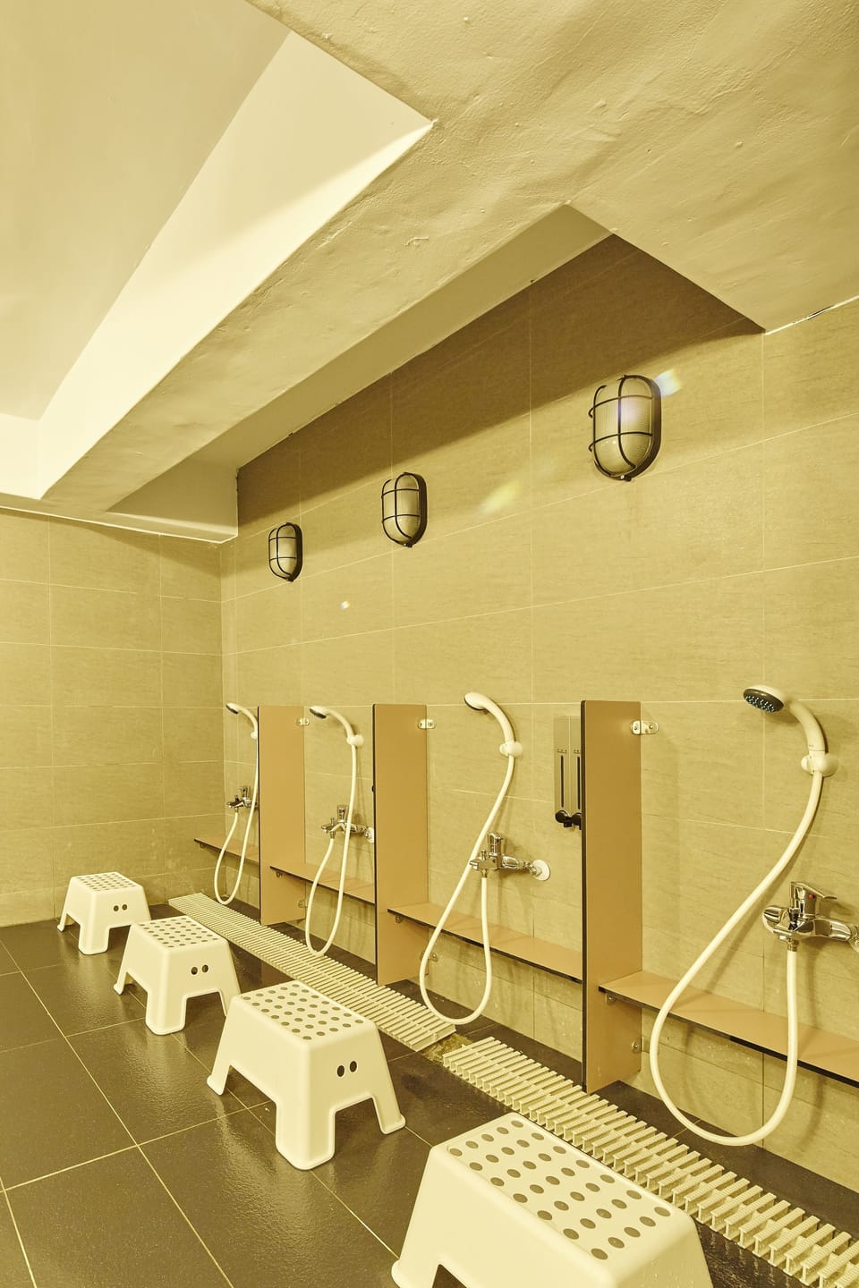 Single Room, Men only | Bathroom | Shower, rainfall showerhead, hair dryer, slippers