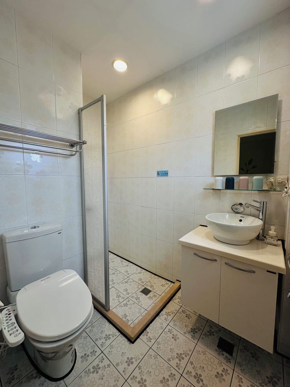 Quadruple Room | Bathroom | Shower, designer toiletries, hair dryer, slippers