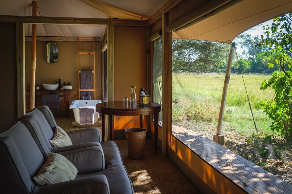 Luxury Tent, Multiple Beds, Lakeside | Individually decorated, individually furnished, bed sheets