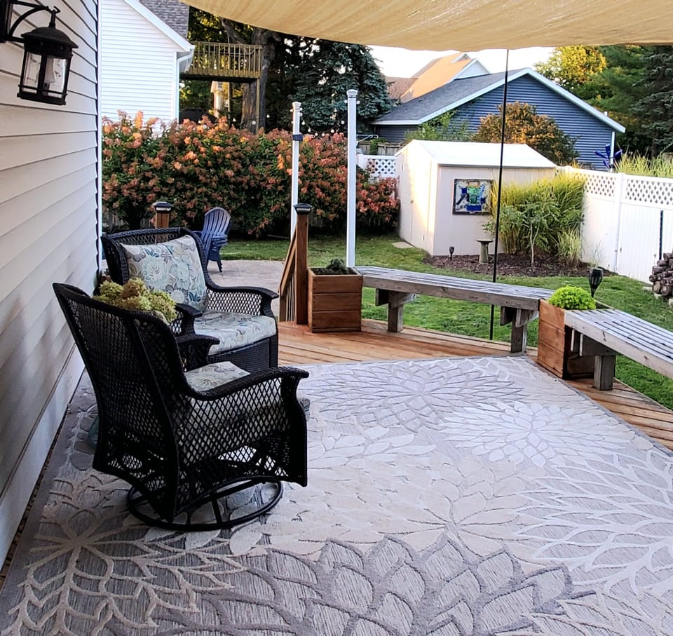 Backyard deck
