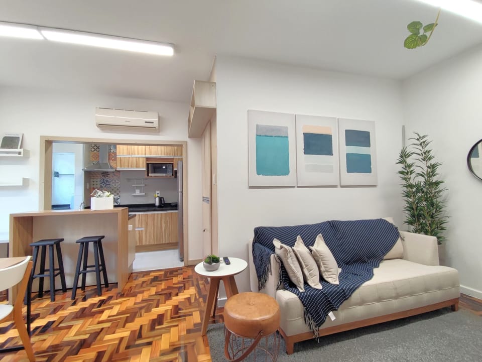 Apartment | Living area | 43-inch LED TV with digital channels