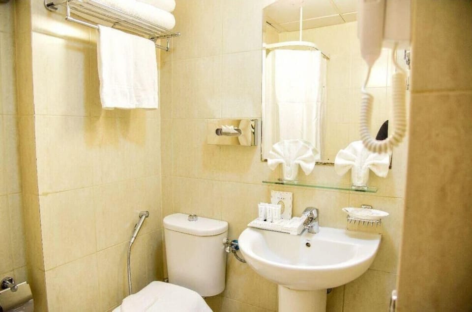 Shower, hair dryer (on request), towels