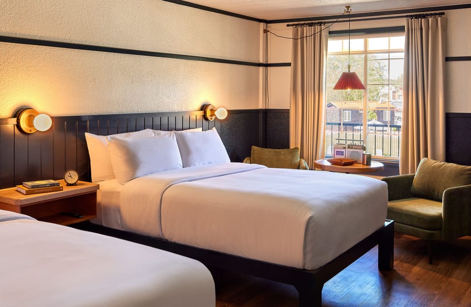 Premium bedding, pillowtop beds, minibar, laptop workspace