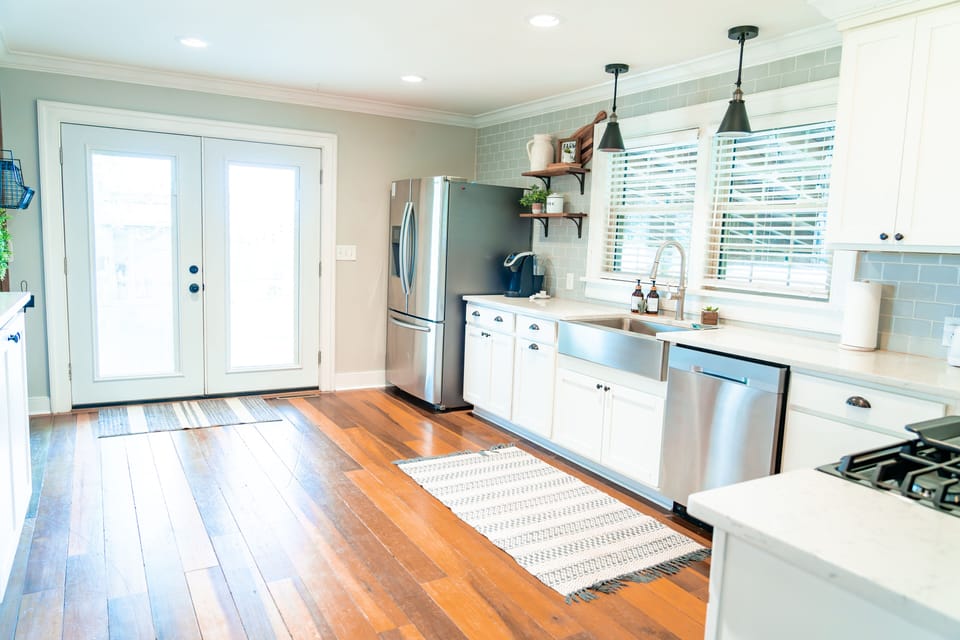 Bright and spacious kitchen.