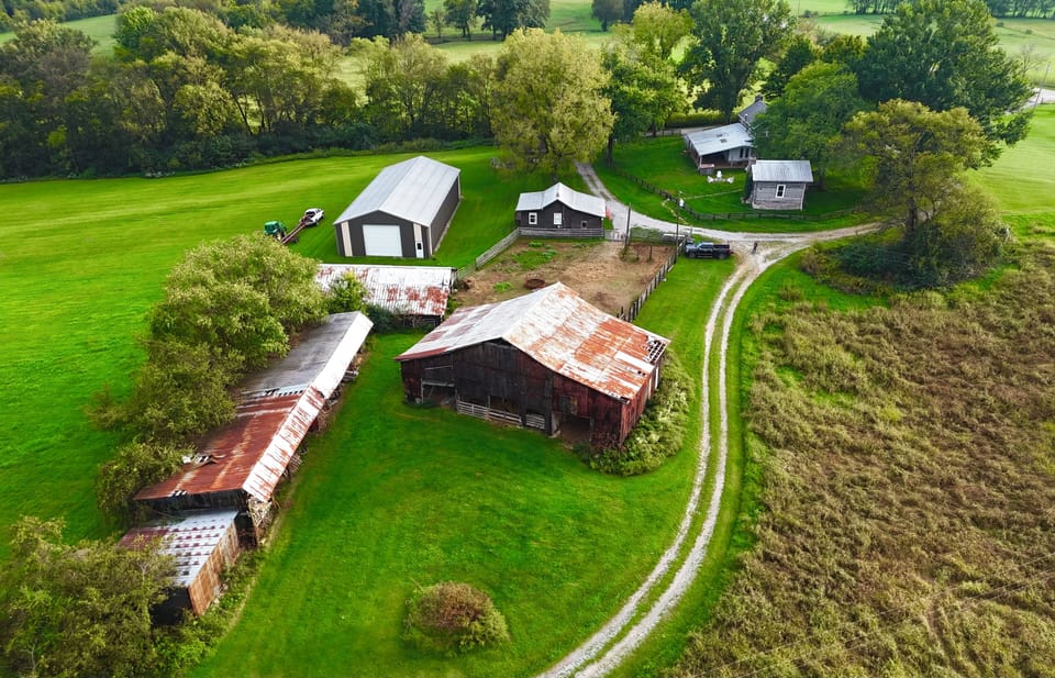 Rolling acres and rustic beauty. 
