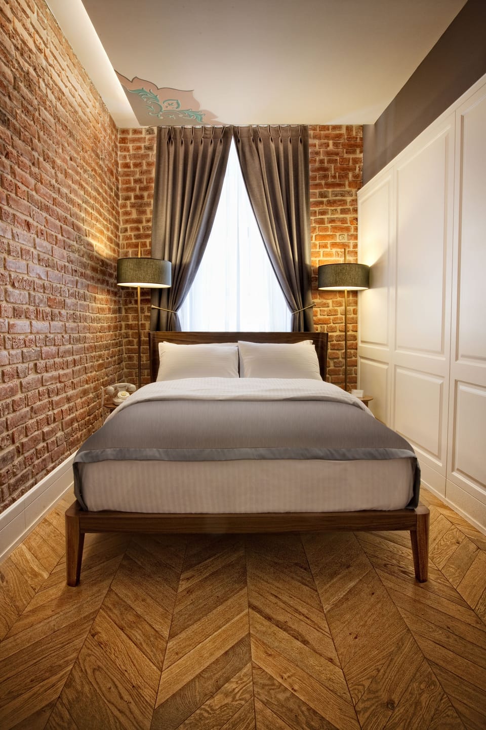 Economy Room, 1 Queen Bed | Premium bedding, in-room safe, desk, laptop workspace