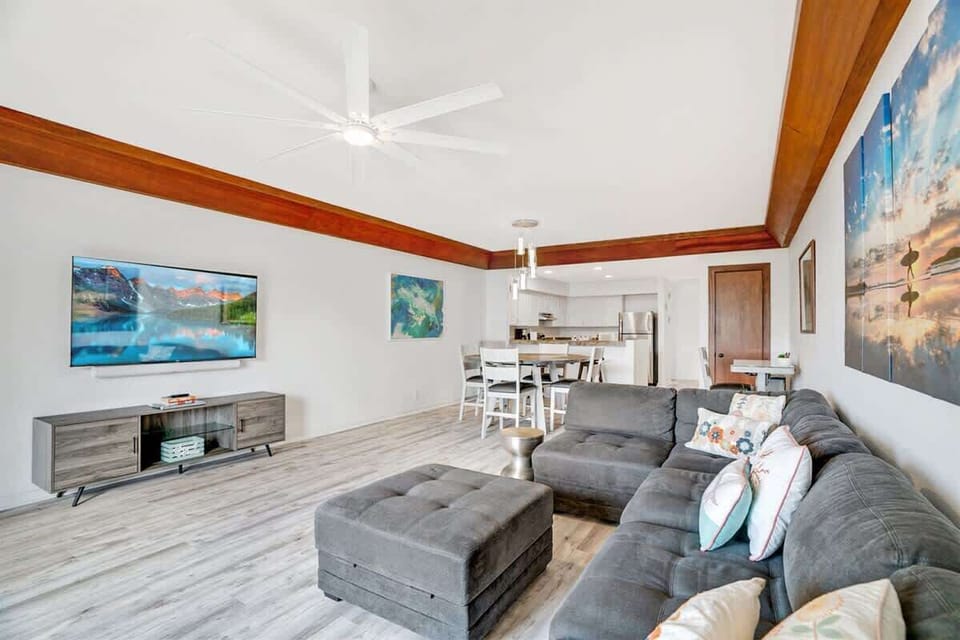 High Ceilings give this room the true Great Room feel.  