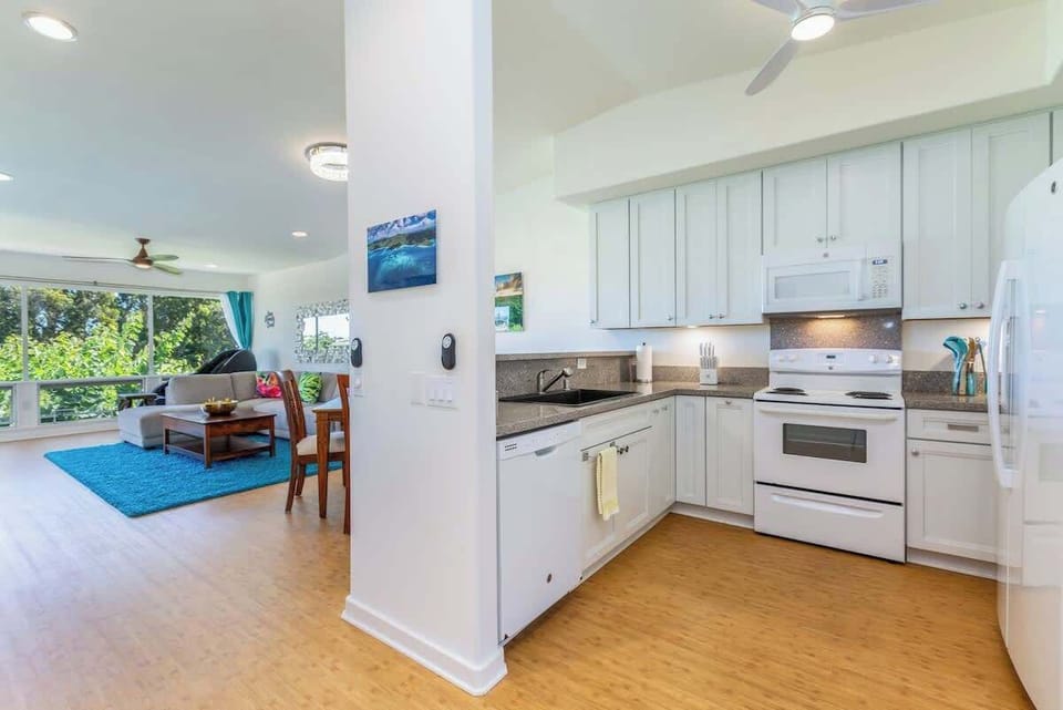 Experience culinary delight in our newly renovated kitchen, featuring updated appliances , countertops, cabinets and flooring. A modern and stylish space for cooking