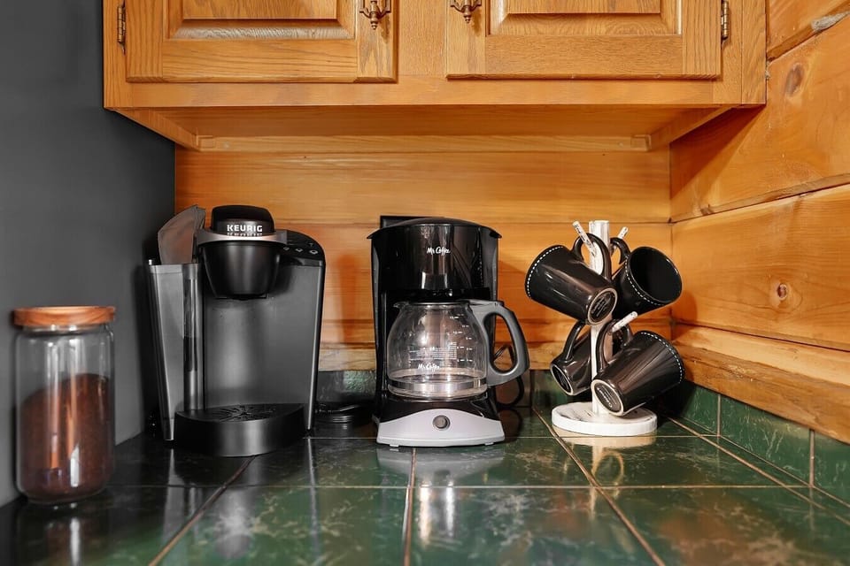Coffee Bar with K-Cups and Grounds provided