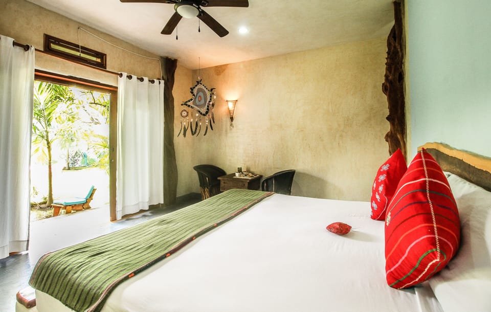 Room with King Bed with Terrace Garden View and Private Bathroom | Minibar, in-room safe, free WiFi, bed sheets