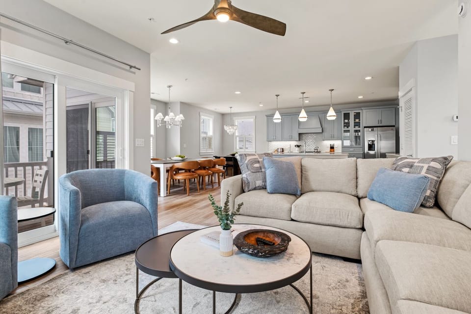 Great Room on Third Level with Ocean Views